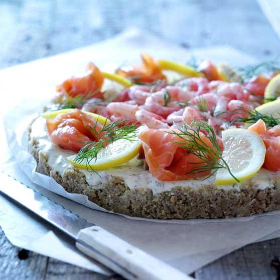 Aukstā laša torte